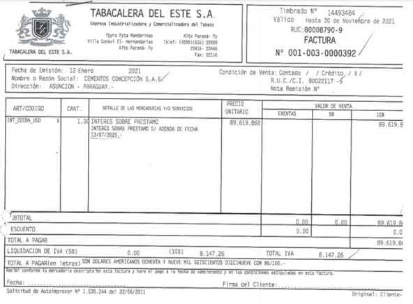 Exponen facturas que Tabesa emitió a Cecon