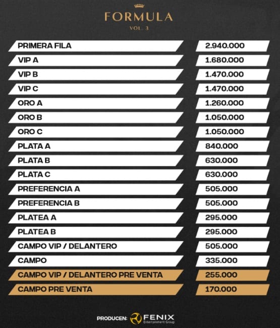Revelan costos de entradas del show de Romeo Santos