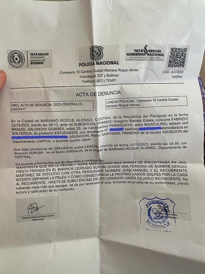 Un acto de violencia ensombrece la celebración del Oktoberfest en el Club Centenario Surubí’i