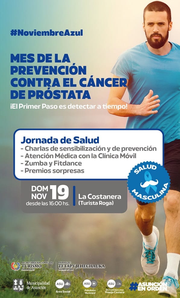 Noviembre Azul: Invitan a jornada de salud en Costanera de Asunción