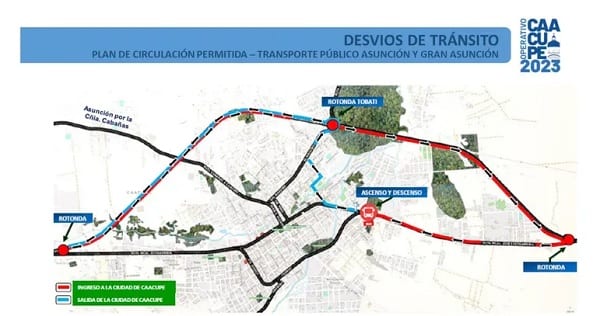 Operativo Caacupé 2023: Novedades en circulación y restricciones