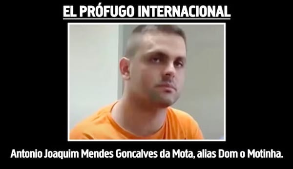 Liberan en Brasil a presunto líder narco Antonio da Mota