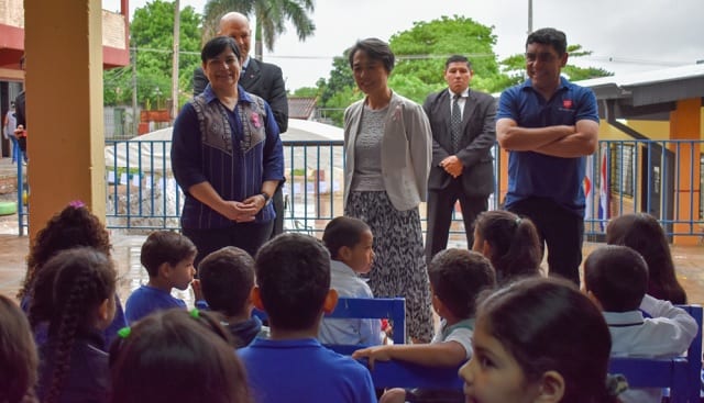 Fe y Alegría inaugura aulas en Bañado Norte con apoyo japonés