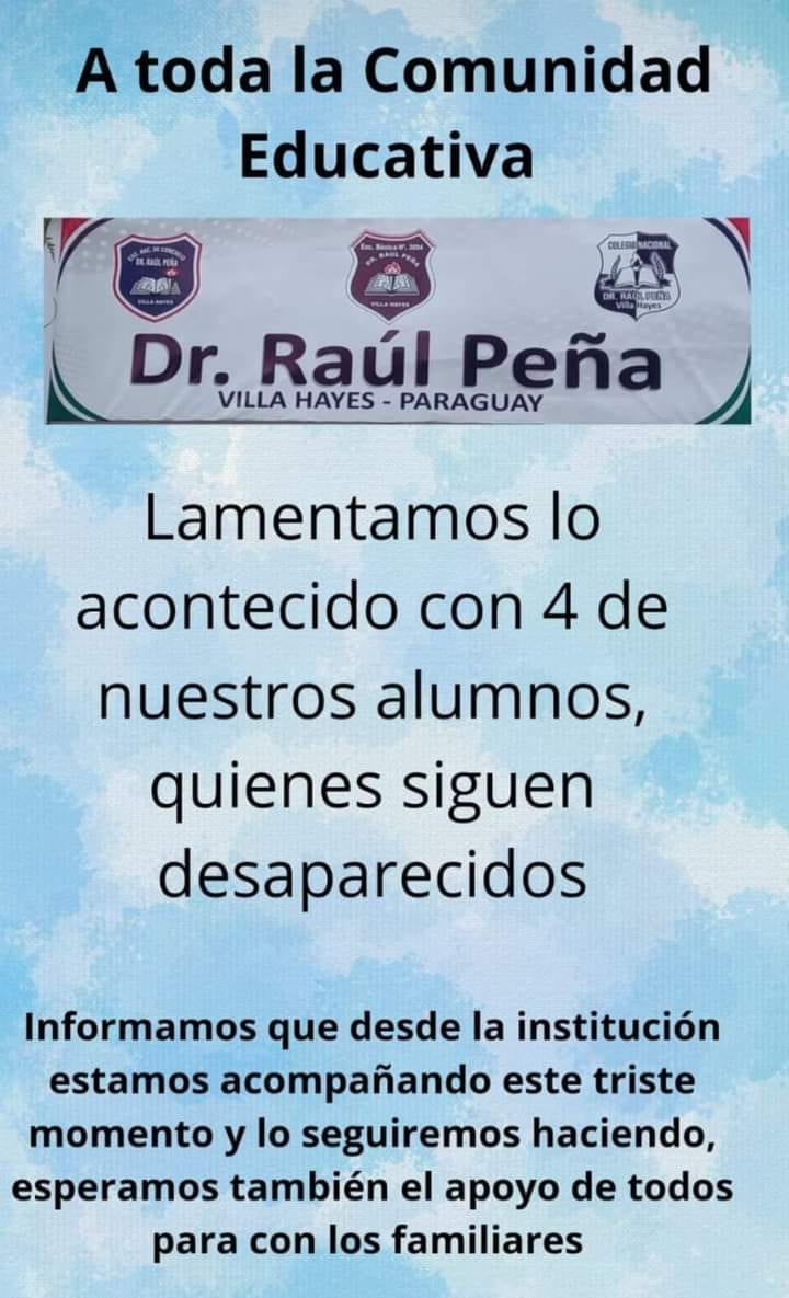 Adolescentes desaparecen en aguas del río Paraguay en Villa Hayes