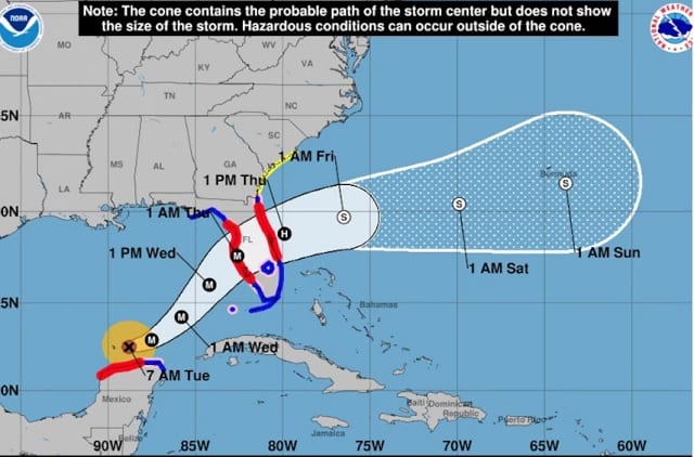 Huracán Milton se acerca a Florida con vientos de 175 millas por hora