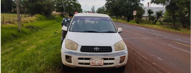 Ciclista lesionado tras ser rozado por automóvil en ruta PY06