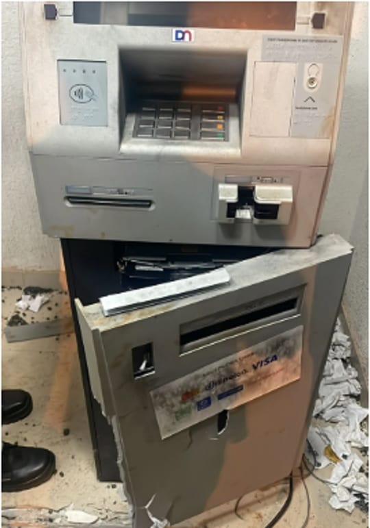 Caaguazú: asaltantes intentan robar cajero en el predio de la Comisaría 14ª