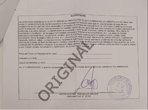 “Lista negra de Nenecho”: notifican a morosos asuncenos