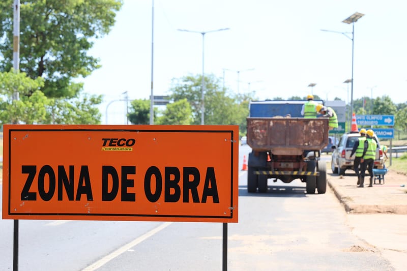 Mantenimiento del viaducto Ñu Guasu para mejorar el drenaje pluvial