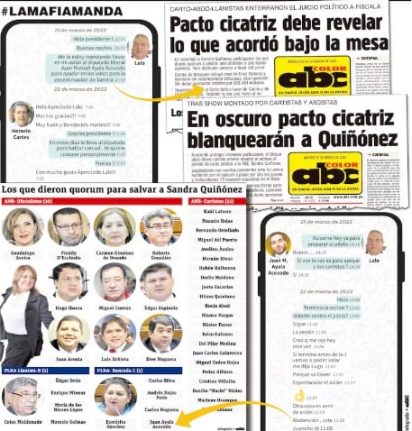 “Muchas gracias”: Cartes a Lalo Gomes por salvar a Sandra Quiñónez del juicio político