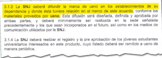 Secretaría de la Juventud firmó un acuerdo que beneficia directamente a empresas vinculadas a Peña