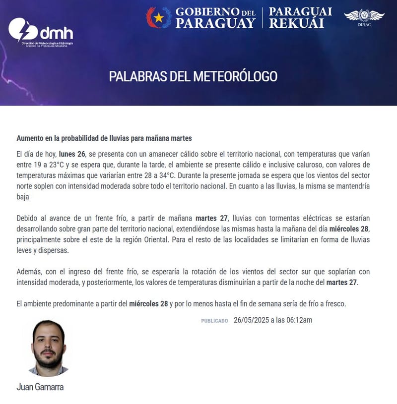 A preparar el abrigo: llega un frente frío con tormentas esta semana