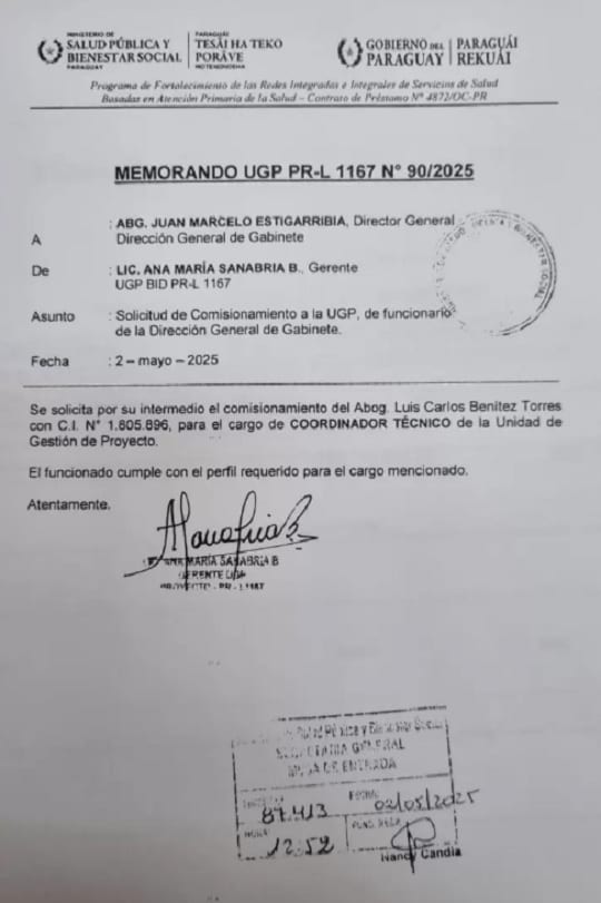 Exdirector de Salud, imputado por la “mafia de los pagarés”, figura como coordinador de la Unidad de Gestión
