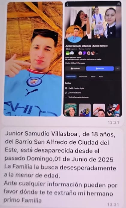 Joven fingió su desaparición en Ciudad del Este para hacerse “famoso” en redes