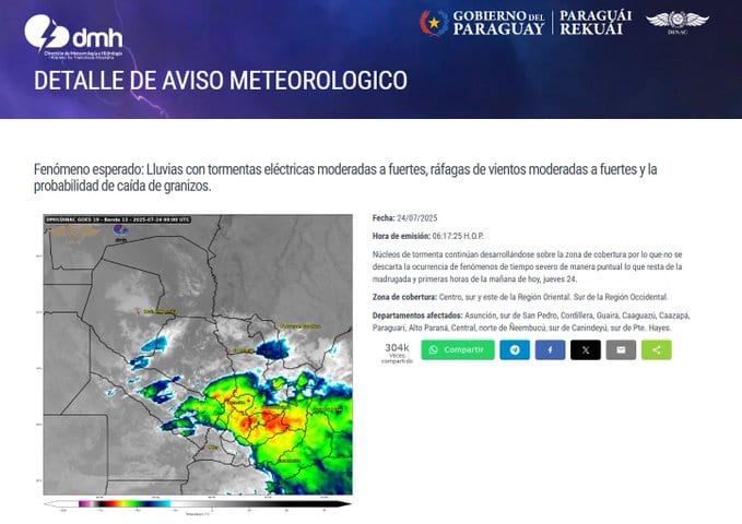 Alertan tormentas con vientos fuertes y granizos