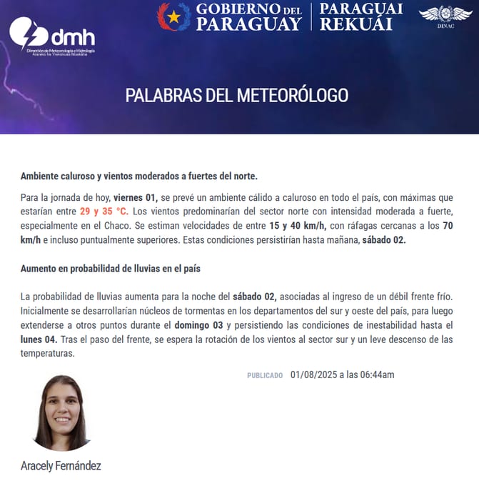 Arranca agosto con calor y viento del noreste