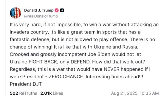 Para Trump, la guerra en Ucrania pudo evitarse: cuestiona la estrategia de Biden