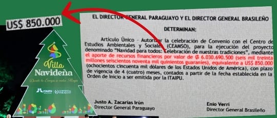 Itaipú prevé gastar USD 700.000 en su Villa Navideña