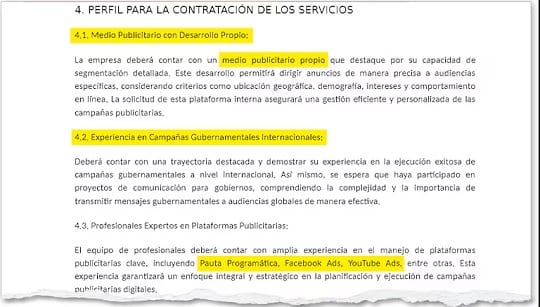 Mitic pidió “medios propios” para pauta digital