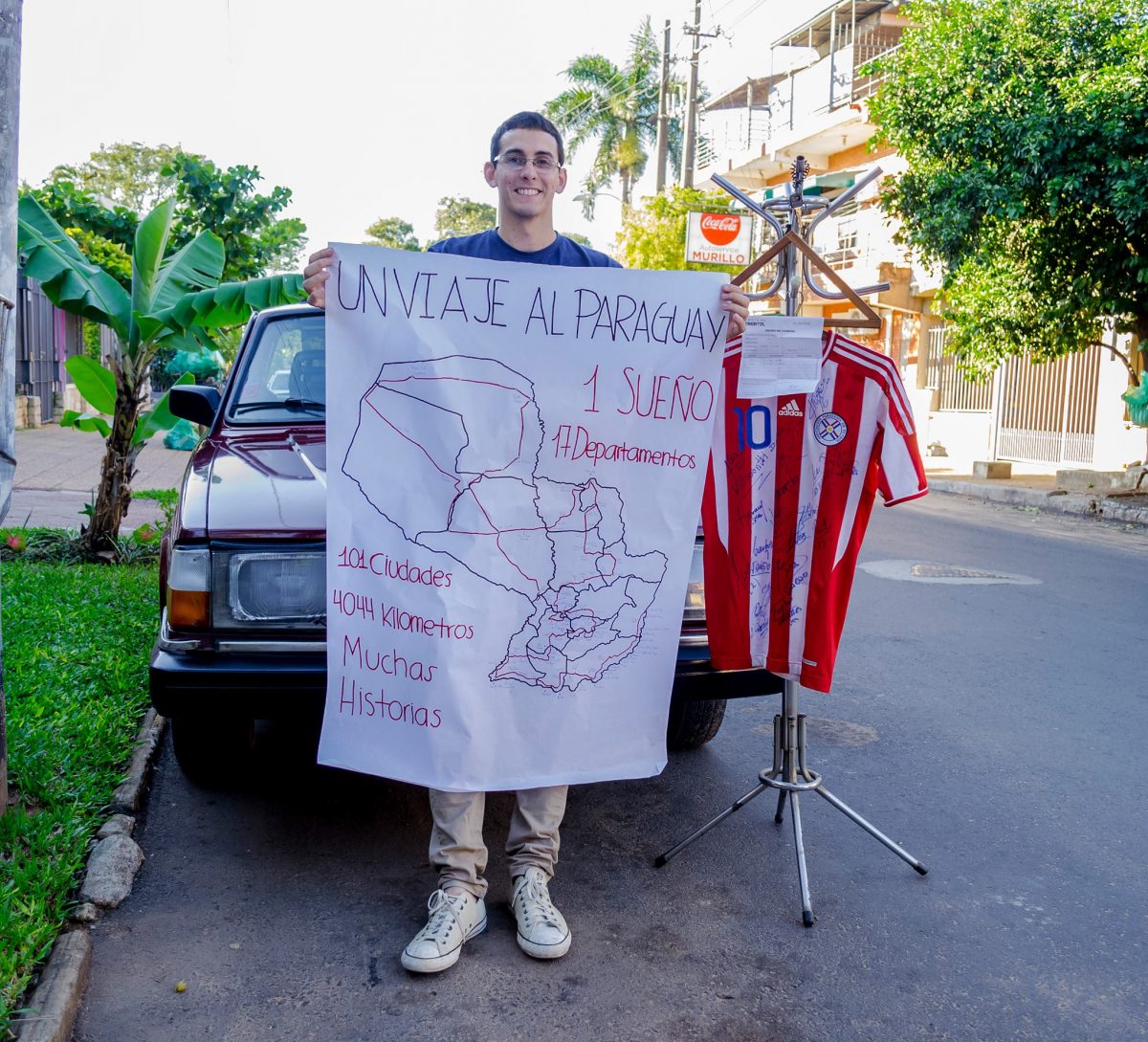 Joven visitará 101 ciudades de Paraguay… caminando