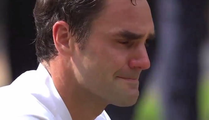 El llanto desconsolado de Federer