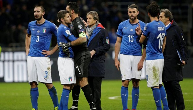 Italia queda fuera del Mundial Rusia 2018