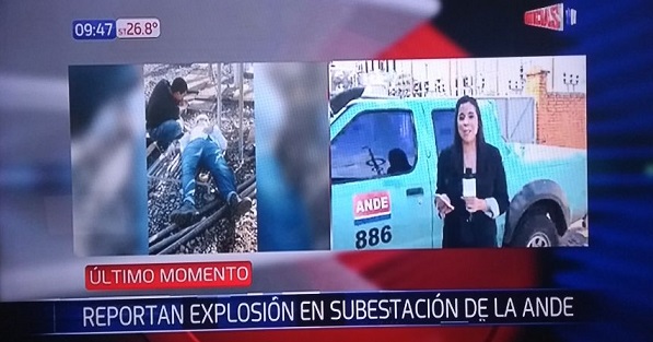Un herido en explosión en subestación de la Ande