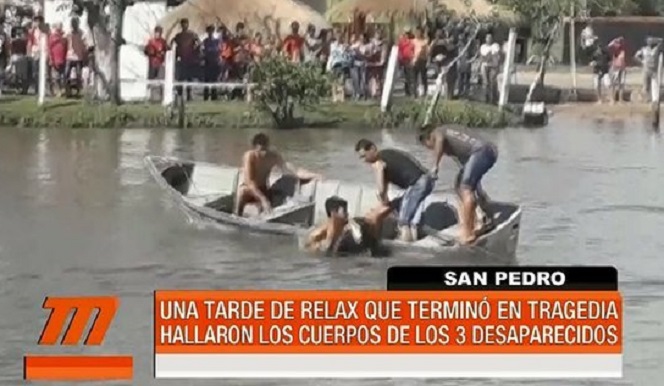 Tres jóvenes perecen ahogados en río Aguaraymi