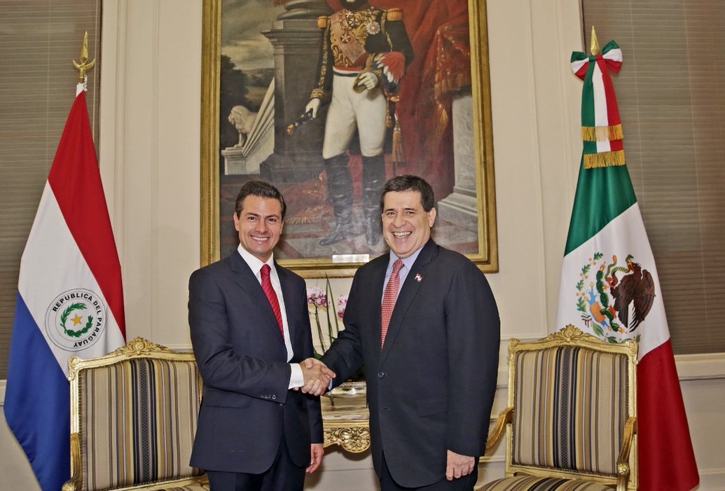 Enrique Peña Nieto visitó el Paraguay y ratificó acuerdos