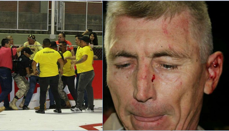 Periodista es golpeado por guardias durante corso encarnaceno