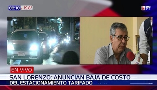 Costo de estacionamiento tarifado se reducirá en San Lorenzo
