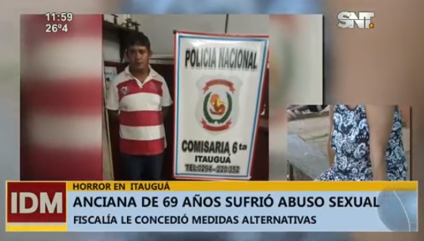 Hombre abusó de mujer de 79 años en Itauguá