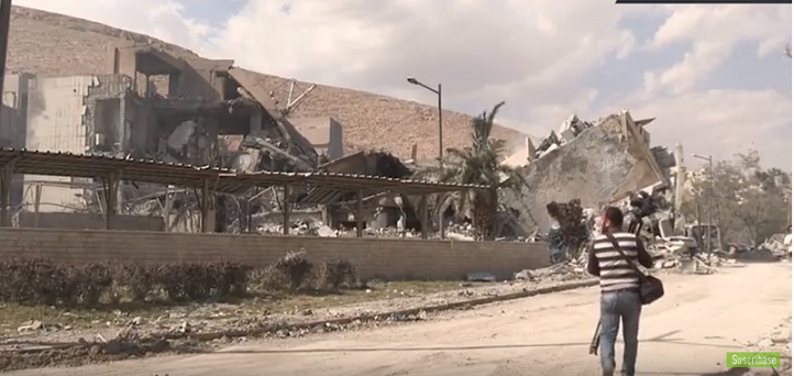Video retrata cómo quedó Siria tras los ataques