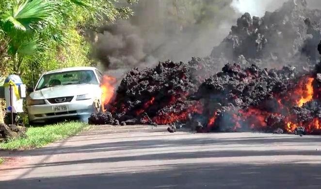 Impactantes imágenes de erupción de volcán en Hawaii