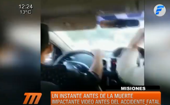 Video captó qué pasaba en el interior de un auto antes de fatal accidente