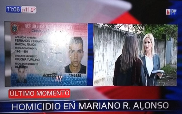 Docente relata asesinato de joven en calle de Mariano Roque Alonso