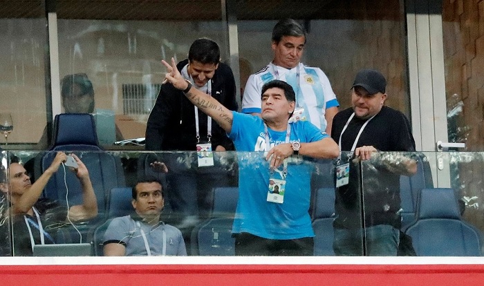 Maradona aclara su estado de salud con un audio