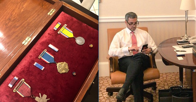 Marito prepara medallas de guerra para obsequiar a Putin