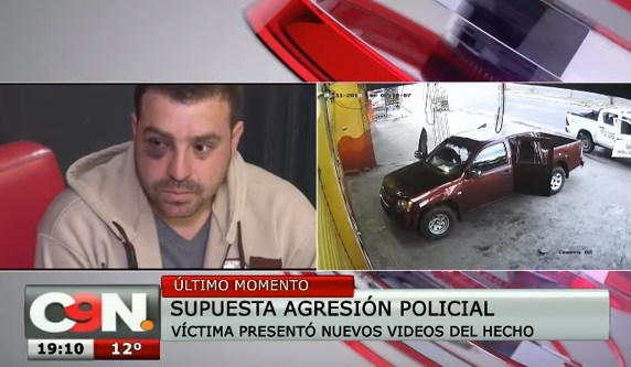 Víctima de agresión policial presenta videos de procedimiento irregular