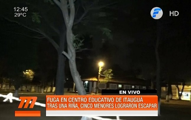 Adolescentes fugados vuelven a Centro Educativo de Itauguá