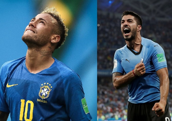 Brasil y Uruguay juegan su pase a la semifinal
