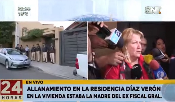 Incautan documentos en vivienda de Díaz Verón
