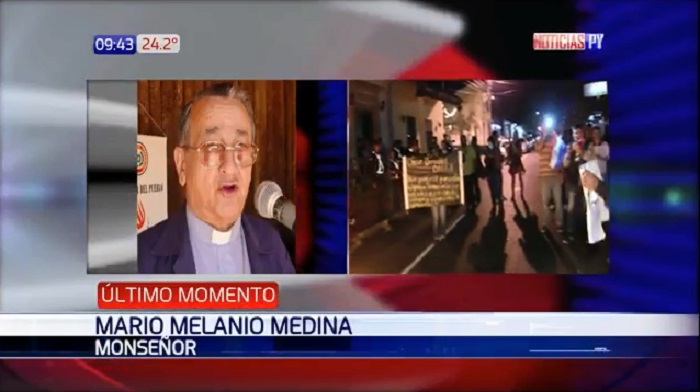 Monseñor Mario Melanio Medina se suma a escrache a González Daher