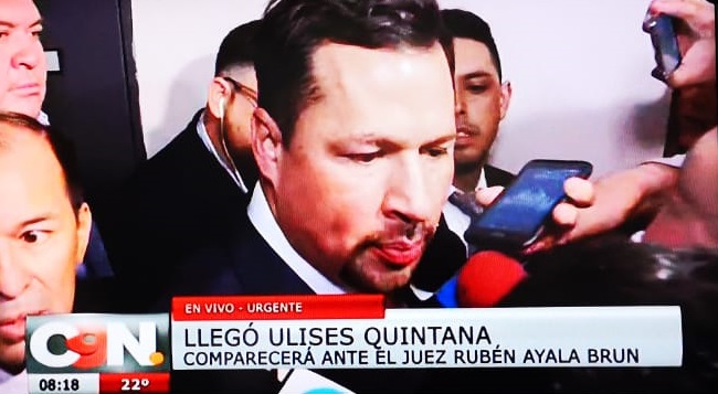 Quintana se presenta y alega que el Ministerio Público obedece al “patrón”