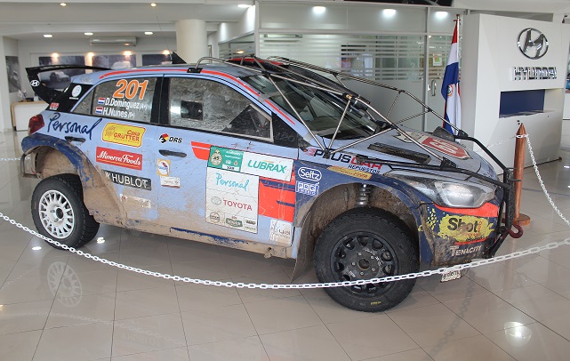 Expondrán auto ganador del Transchaco Rally