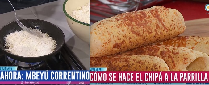 Cocineros argentinos presentan chipa a la parrilla y “mbejú” correntino