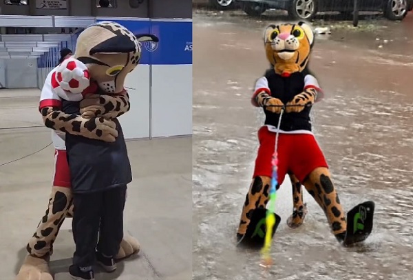 Tiríka emociona y hasta le pone onda “en el raudal”