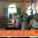 87 parejas se casan en boda comunitaria celebrada en Santaní