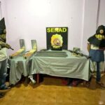 Incautan fusil de uso militar, municiones y drogas en Pedro Juan