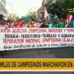 Campesinos expresan apoyo a la Concertación en tradicional marcha